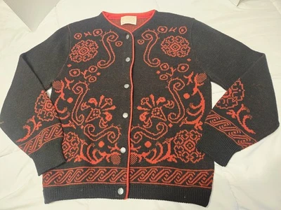 Cárdigan de Lana Virgen Pendleton Suéter Tejido De Colección S Festivo Vacaciones Festivas  Foto 1 de 4