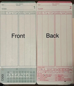 1000 Stück MJR-7000 & MJR-8000 für Amana Zeit Uhr Karten 000-099 Nummer Open Box - Bild 1 von 3