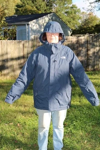 The North Face Herren Jacke Hyvent Blau Größe Large T150 T550 Wasserabweisend - Bild 1 von 23