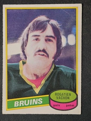 80-81 O-Pee-Chee Rogie Vachon 🚨🚨🚨 Boston Bruins  - Image 1 of 4