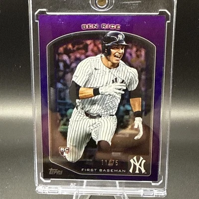 2025 Topps Flagship Ben Rice Purple /75 - Image 1 of 2