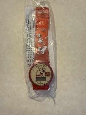Reloj digital vintage Disney 101 Dálmatas rojo con cachorros sin abrir SIN PROBAR Foto 1 de 4