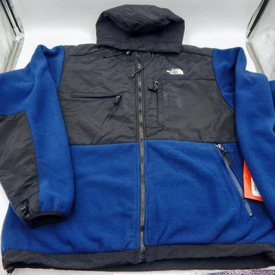 The North Face Denali Hoodie Mens XL Deep Water Blue Fleece Jacket Full Zip Tags - Image 1 of 4