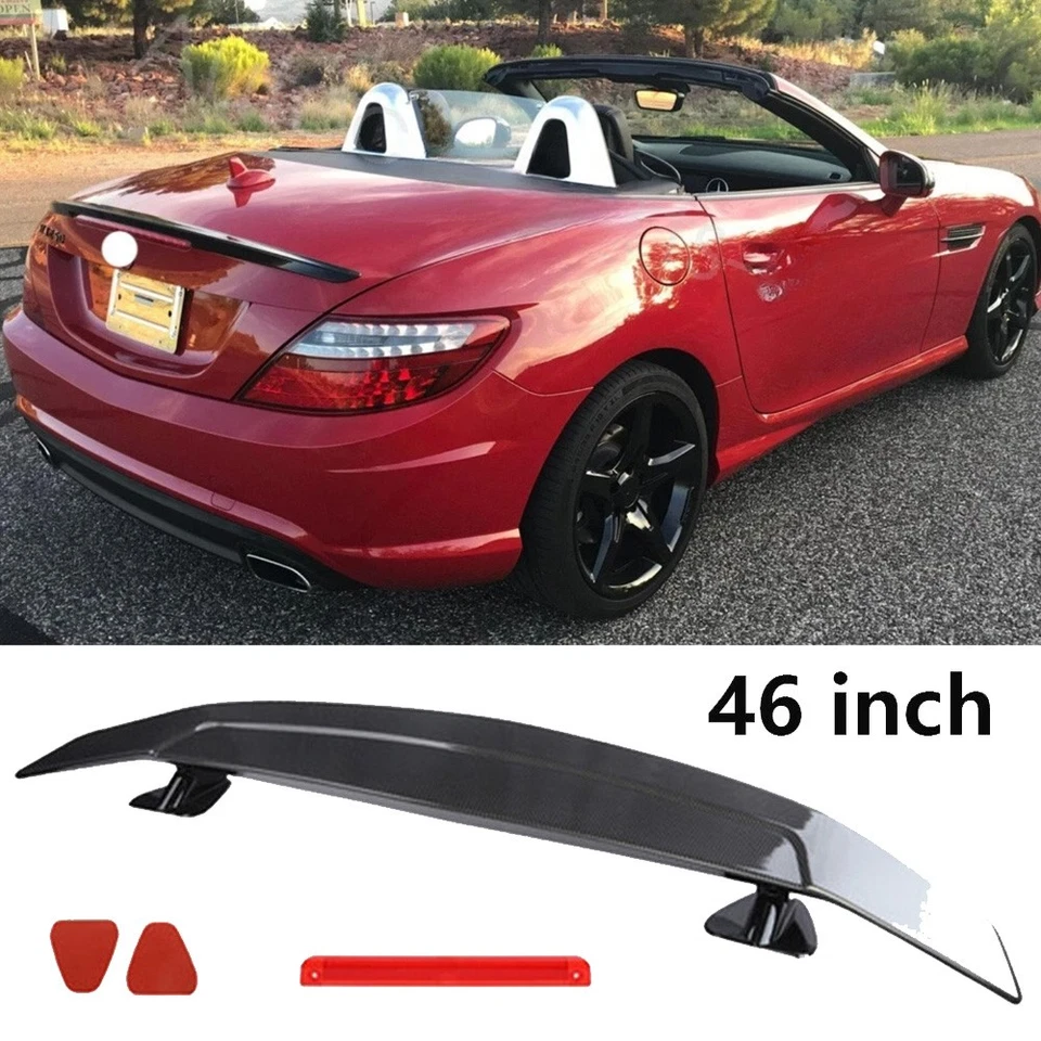 46" Rear Trunk Spoiler Racing Lip GT Wing Carbon Fiber For Mercedes Benz SLK Foto 1 de 4