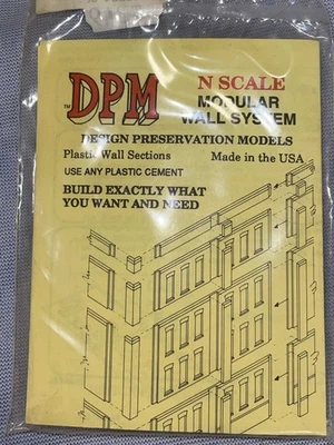 N Scale - 3 Two Story Walls w/12 Windows :"Modular System"  DPM-60122 - Image 1 of 2