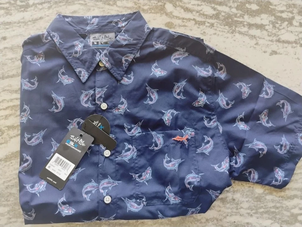 Camisa Salt Life SLX Performance Manga Corta Mediana COMO NUEVA ¡ENVÍO GRATUITO! Foto 1 de 1