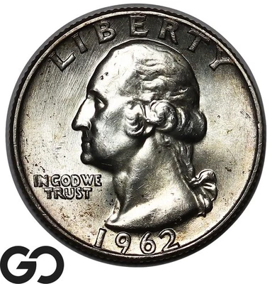 1962-D Washington Quarter, Superb Gem BU++ - Image 1 of 3
