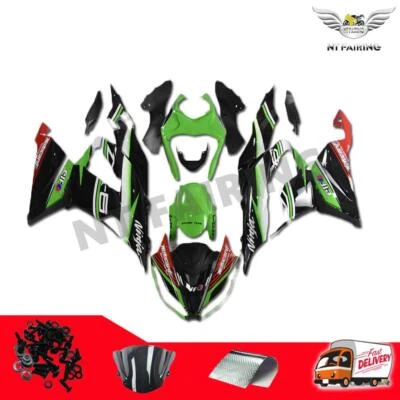 Molde de inyección NTU carenado ABS negro apto para Kawasaki Ninja 2013-2018 ZX6R j034 Foto 1 de 4
