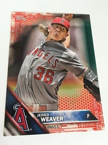 2016 Topps Jumbo 5x7 Red Parallel Jered Weaver Angels 174 #’d 1/5 Rare - Picture 1 of 1