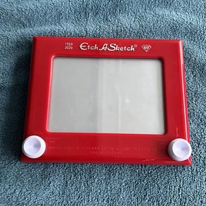Etch A Sketch 60th Anniversary Edition Red Drawing Magic Screen 2020 Pre-owned - Picture 1 of 8