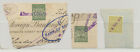 Germany Scheck Stempel 3 Revenue Fiscal Stamps on Fragment Used
