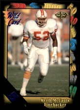 1991 Wild Card 5 Stripe Keith McCants Tampa Bay Buccaneers #96