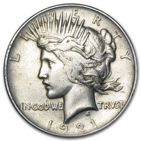 1921 Peace Dollar VG/VF (High Relief) - SKU #5130 Cover