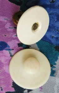 Vintage collar studs early 20th century men women Edwardian Art Deco pair ba - Picture 1 of 2