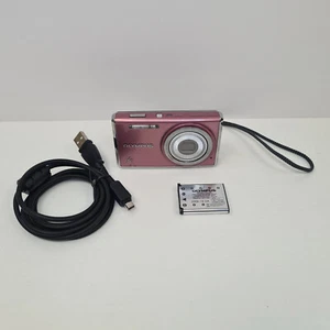 Olympus FE-4030 14MP Digital Camera Pink With USB Charger Cable Fully Working - Picture 1 of 16