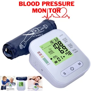 MONITOR PRESSIONE SANGUIGNA GRANDE POLSINO BRACCIO SUPERIORE HHEART FREQUENZA BP MACCHINA 180 MEMORY UK - Foto 1 di 7
