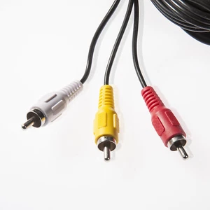 Câble audio-vidéo de 1,5 m, prise jack 3,5 mm vers 3x cinch AV TV (4 broches) - Imagen 1 de 2