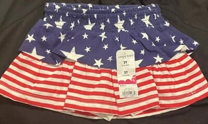 NWT Jumping Beans Girls Skort 2T Red, White, And Blue - Picture 1 of 7