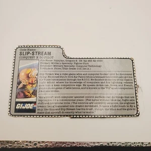 GI Joe File Card Slip-Stream Conquest X-30 Pilot - Picture 1 of 2