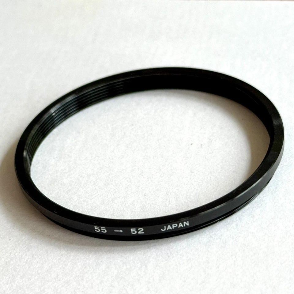 55-52 adapter ring to use 52mm lenses on 55mm thread lens - Image 1 of 1