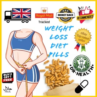 Very Strong Slimming Weight Loss Tablets Extreme Legal Fat Burner Diet Pills Cap - Image 1 of 4