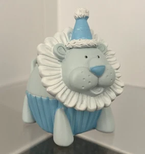 MONEY BOX PIGGY BANK Blue Lion new baby shower boy girl gift child Gift savings - Picture 1 of 10