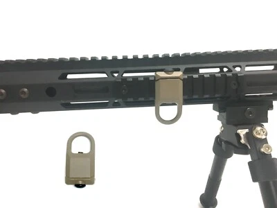 TPO Tan Rail Mount Sling Adapter Low Profile Attachment Point for Picatinny Weaver