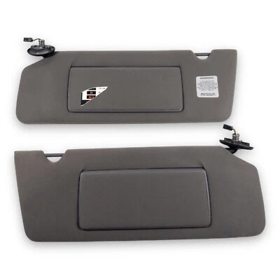 1993-1998 Jeep Grand Cherokee Driver Passenger Side Sun Visor Pair Set Dark Gray - Image 1 of 4