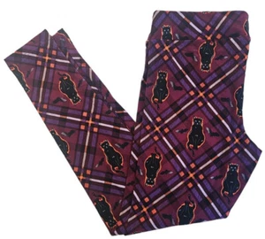 Leggings para mujer junior al tobillo gatos morados negros - Halloween nuevos con etiquetas - Imagen 1 de 6