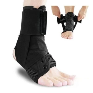 Tobillera De Alta Compresion Para Evitar Esguince Protector De Tobillo Ajustable - Picture 1 of 9