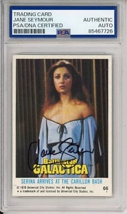 1978 Topps Battlestar Galactica #66 Jane Seymour SIGNED AUTOGRAH PSA DNA COA - Picture 1 of 2