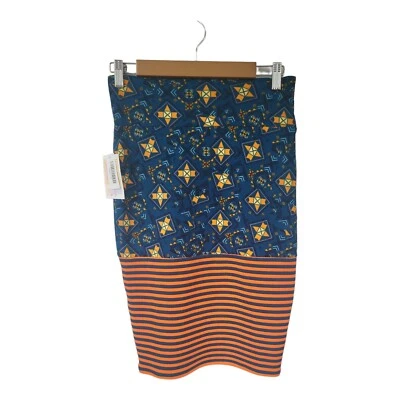 Falda elástica geométrica y a rayas LuLaRoe Cassie / NUEVA CON ETIQUETAS / Talla S Foto 1 de 4