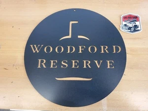 Insegna Woodford metallo wall art taglio plasma mancave bourbon whisky barile idea regalo - Foto 1 di 2