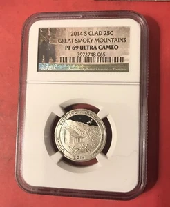 2014-S Early Releases 25c Great Smoky Mountains Quarter NGC PF69 - Picture 1 of 5