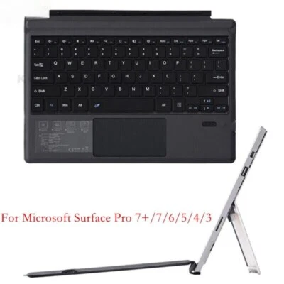 Wireless Bluetooth Keyboard Cover Magnetic for Microsoft Surface Pro 7/6/5/4 - Image 1 of 4
