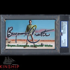 Bryan Cranston signed Cut 3x5 Custom Card PSA Slab Breaking Bad Actor Auto C3781 - Bild 1 von 2