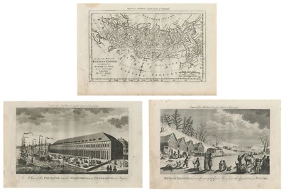 Lote de 3 Grabados Rusia - Middleton, 1778 Foto 1 de 4