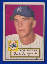 BOB KUZAVA yankees 1952 TOPPS #85 VERY GOOD