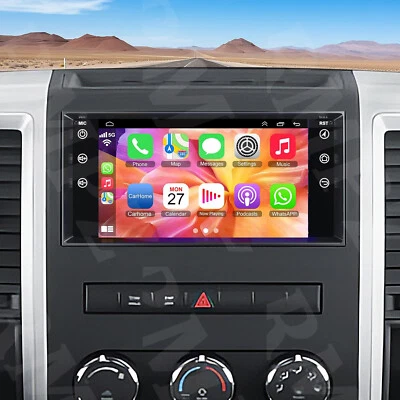 For 2011 2012 RAM 1500 2500 3500 5500 CarPlay Car Radio Android 13.0 GPS WIFI — 第 1/4 张图片
