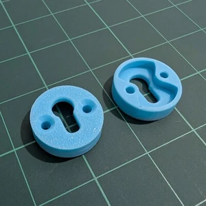 Keyhole Hanging Flush Mount Wall Brackets | Push In Key Hole Fixings | 25mm Hole - Picture 1 of 3