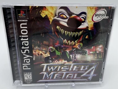 Twisted Metal 4 PS1 PlayStation 1 Complete CIB Black Label - Image 1 of 4