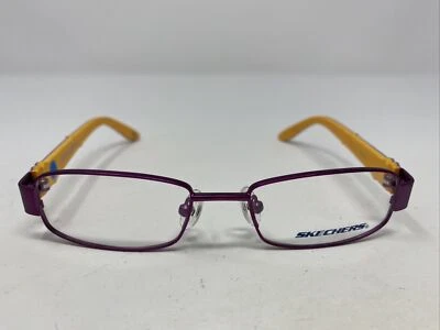 Marco de gafas de borde completo de metal púrpura/naranja Skechers SE 1544 070 46-16-125 G92 Foto 1 de 4