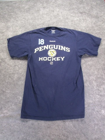 Pittsburgh Penguins Shirt Adult Medium  Reebok Blue Ice Hockey Neal #18 Cover