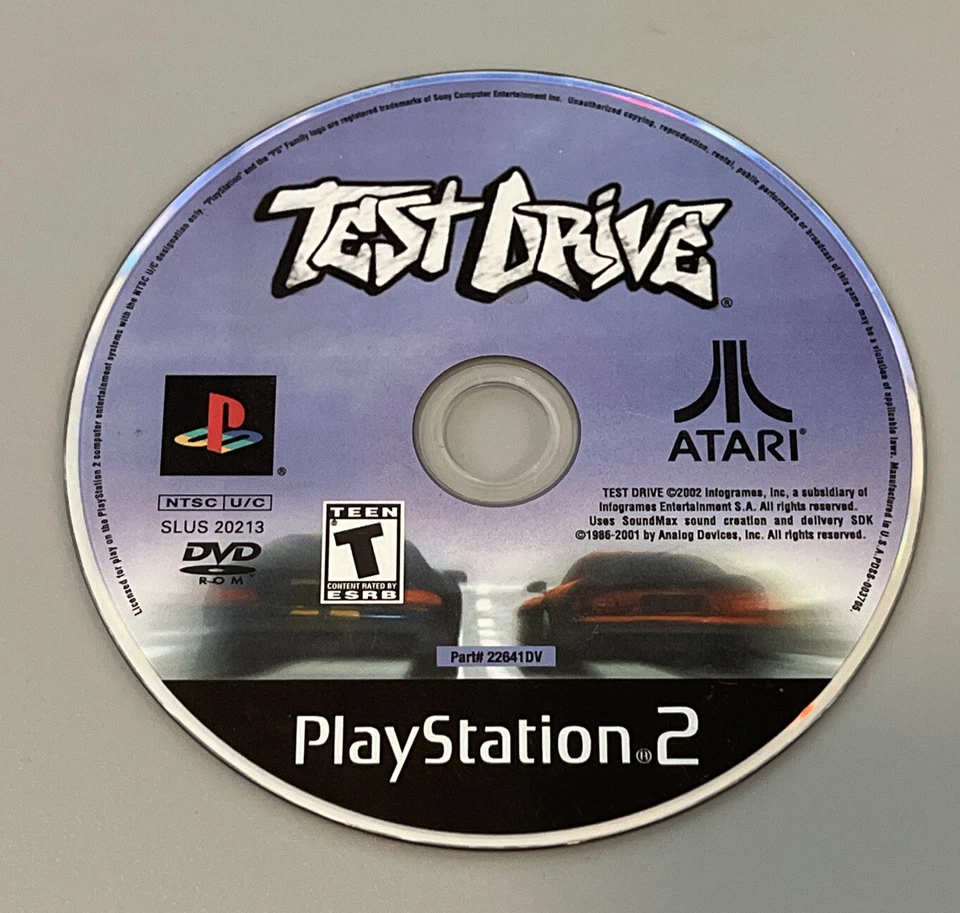 Test Drive (PS2 Sony Playstation) Disc Only Acceptable Read Description - Image 1 of 1
