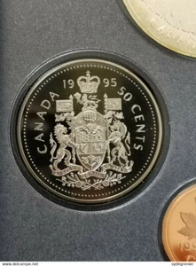 50 CENTS 1995 ELISABETH II CANADA / UNC DU COFFRET proof - Picture 1 of 2