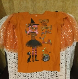 Girls Halloween Outfits, Gliter tutu skirt & 3d glitter shirt lots details - Picture 1 of 12