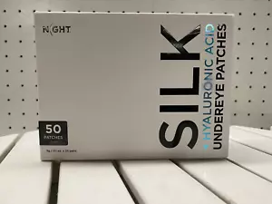Night Silk + Hyaluronic Acid Under Eye Patches 50 Counts Plumps Hydrates 0.1 Oz - Picture 1 of 7