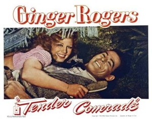 Tender Comrade Lobby Card Ginger Rogers Robert Ryan 1943 Old Movie Photo