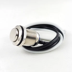 Tesi IDO XL 16MM Metal Momentary Push Button Guitar Kill Switch Nickel Plated - Picture 1 of 6