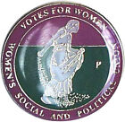 Suffragette Sowing the Seeds Badge Brooch Jewellery & Free Velvet Gift Pouch